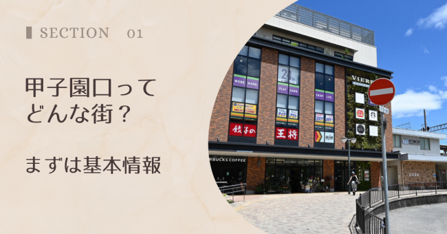 甲子園口ってどんな街？まずは基本情報
