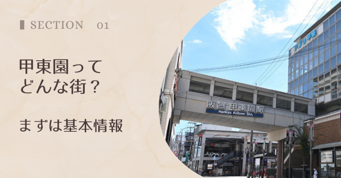 甲東園ってどんな街?まずは基本情報